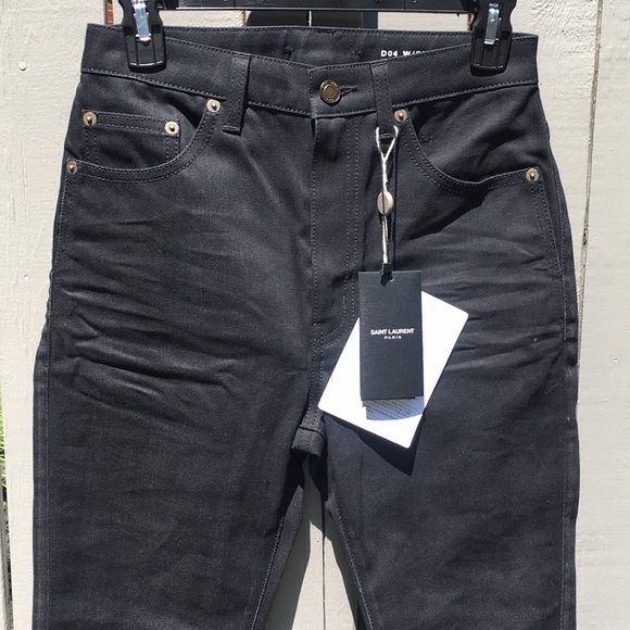 NWT Saint Laurent Dark Skinny Jeans Size 27 - Picture 2 of 7